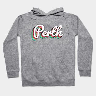 Perth Australia Retro Script Hoodie